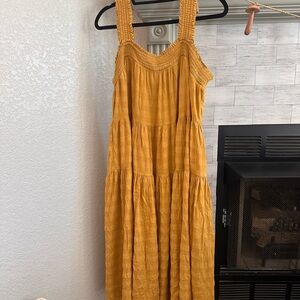 Elegant Mustard Yellow Women's Dress | old navy dress